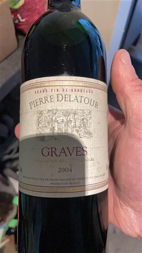 Vinuri Rouge sec Pierre Delatour 2004 Franța Bordeaux Graves AOC