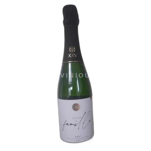 Valonia Crémant de Wallonie Domaine vins des cinq Esprit de famille 2022