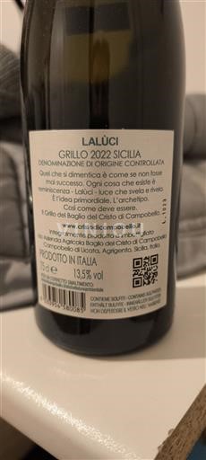 Сицилија Baglio del Cristo di Campobello Lalùci 2022