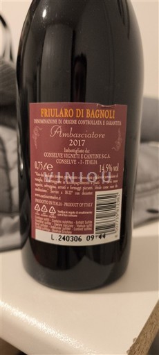 Venecia E paspecifikuar Conselve Vigneti e Cantine Ambasciatore 2017