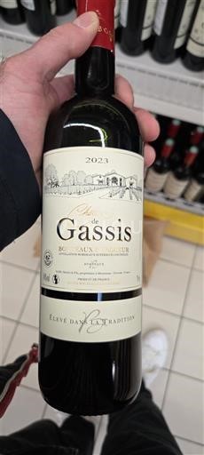 Vin Rouge sec Château Gassis 2023 Frankrike Bordeaux AOC