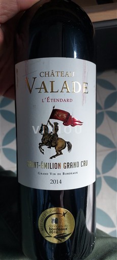 Bordeaux Saint-Émilion Grand Cru Grand Cru Château Valade L’Étendard 2014