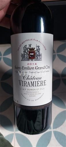 Bordeaux Saint-Émilion Grand Cru Grand Cru Château Viramière 2014