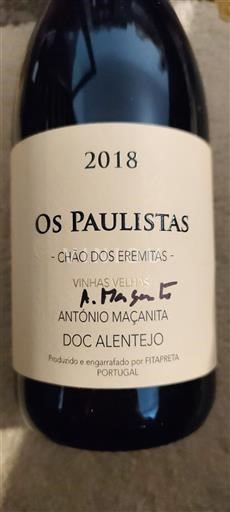 Алентижо Алентежу Fitapreta Os Paulistas Chão dos Eremitas Vinhas Velhas 2018
