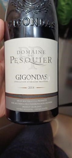 Viner Rouge sec Domaine Pesquier 2014 Frankrike Rhônedalen Gigondas AOC