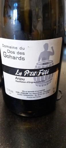 Dolina Loare Ању Domaine Clos des Gohards Le P'tit Futé 2023
