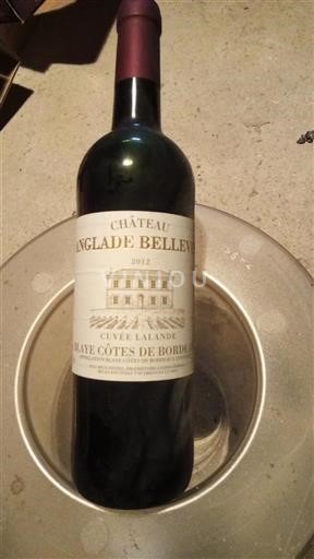 Bordeaux Blaye-côtes-de-bordeaux Château Anglade Bellevue Lalande 2012