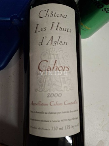 Southwest Cahors Château Les Hauts d'Aslan 2000