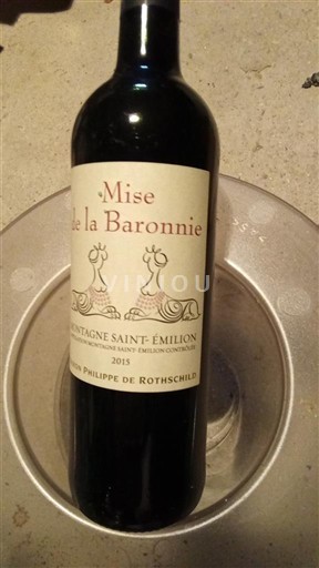 Bordo Montanja Sen Emilion Baron Philippe de Rothschild Mise de la Baronnìe 2015
