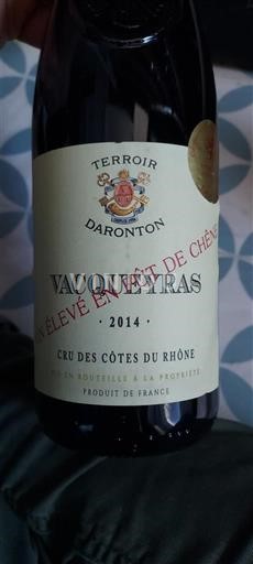 Lugina e Ronës Vacqueyras Terroir Daronton 2014