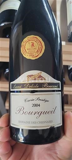 Dolina Loare Бургеиља Domaine Chesnaies Prestige 2004