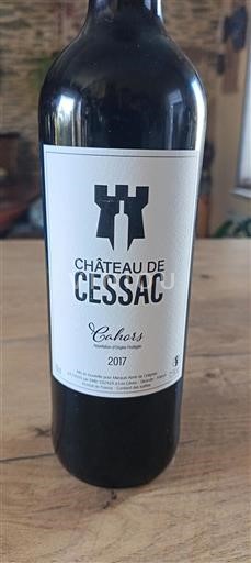 Wines Rouge sec Château Cessac 2017 France Southwest Cahors AOC