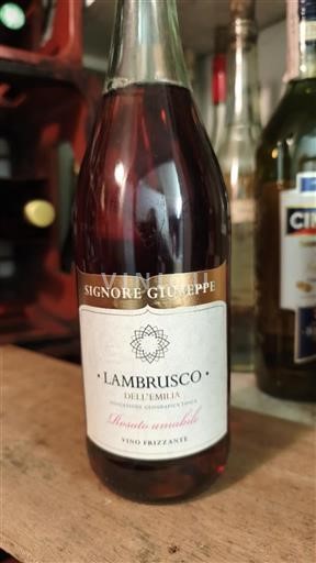 Vin Effervescent Rosé amabile Signore Giuseppe Non millésimé Itali Emilia-Romagna E paspecifikuar DOC