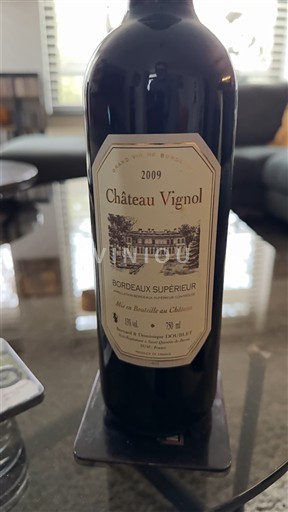 Bordeaux Bordeaux supérieur Château Vignol 2009