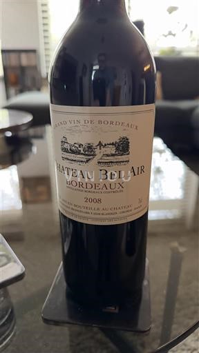 Bordeaux Château Bel Air 2008