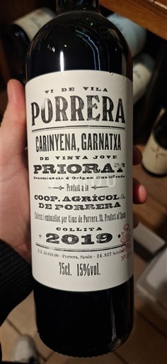 Katalonja Priorat Cooperativa Agrícola de Porrera Porrera Vi de Vila 2019