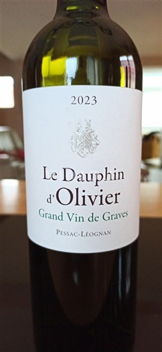 Bordo Pessac-Léonjan Château Olivier Le Dauphin d'Olivier 2023