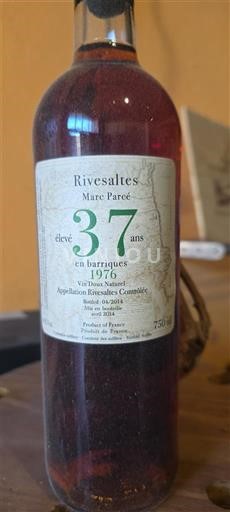 Rusijon Ривсалтес Marc Parcé Élevé 37 ans en barriques 1976