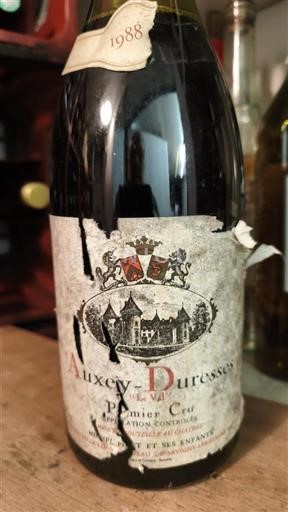 Burgundi Auxey-Duresses Premier Cru Domaine Prunier-Bonheur 1988