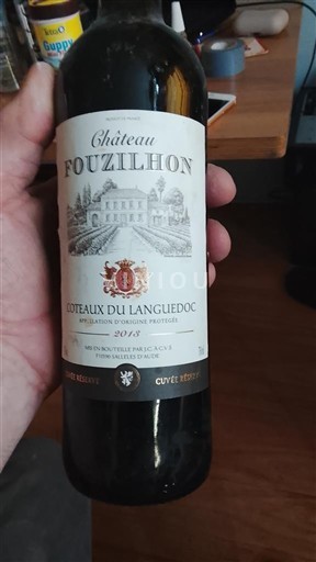 Vine Rouge sec Cuvée Réserve Château Fouzilhon 2015 Frankrig Languedoc Coteaux du Languedoc AOC