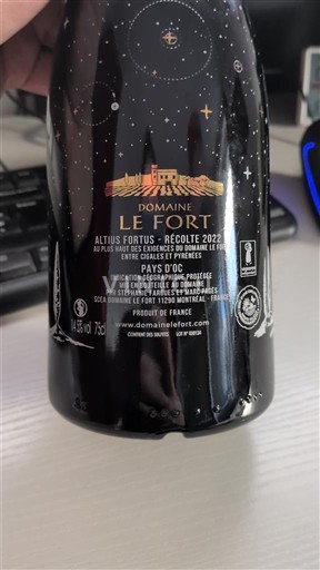Languedoc og Roussillon Pays d'oc Domaine Le Fort Altius Fortus 2022