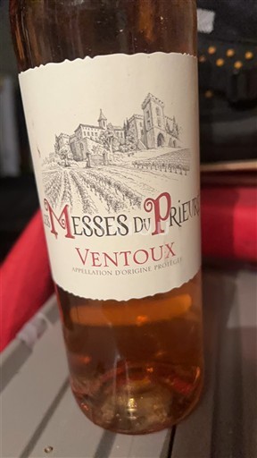 Vin Rosé sec Messes du Prieuré Non millésimé Francuska Рона долина Ванту AOC