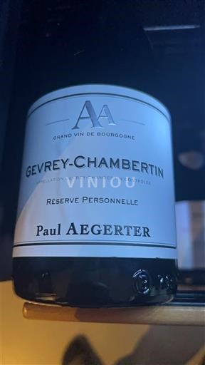 Burgundi Gevrey-Chambertin Paul Aegerter Réserve Personnelle Jo Viti