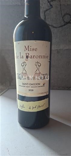 Bordo Saint-Émilion Barons Edmond de Rothschild Mise de la Baronnie 2020