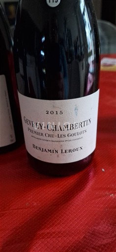 Burgundija Dževre-Šamberten Premier Cru Benjamin Leroux Premier Cru - Les Goulots 2015