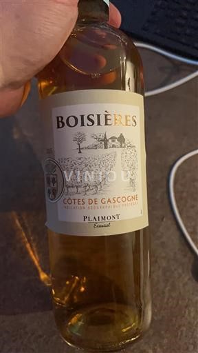 Wines Blanc sec Boisières Plaimont 2015 France Southwest Côtes de Gascogne IGP