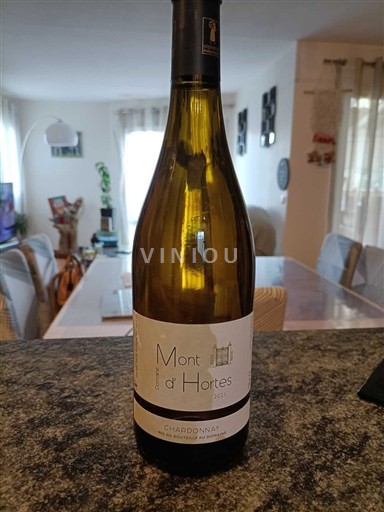 Vin Blanc sec Mont d'Hortes 2021 Francë Lengdok dhe Rusionjë Côtes de Thongue IGP