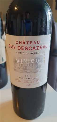 Bordoja Côtes-de-bourg Château Puy Descazeau Cardinal 2015