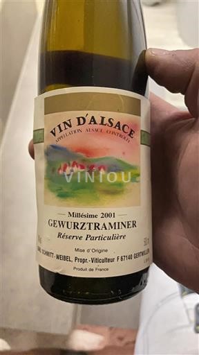 Alsace Schmitt-Weibel Réserve Particulière 2001