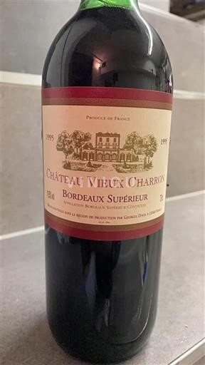 Bordeaux Bordeaux supérieur Château Vieux Charron 1995