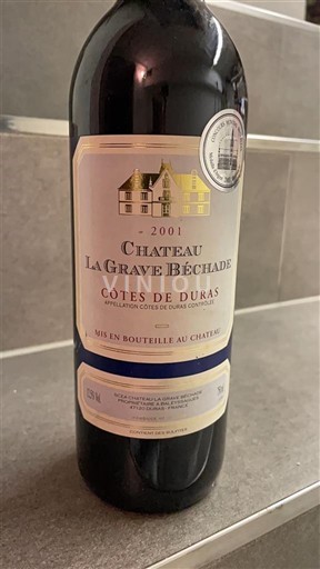 Југозапад Кот де Дюра Château La Grave Béchade 2001