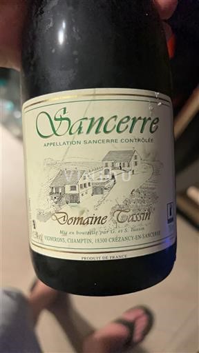 Vin Blanc sec 2015 Domaine Tassin 2015 Frankrike Loiredalen Sancerre AOC