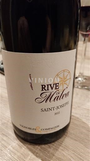 Vin Rouge sec Rive de Malva Vignobles & Compagnie 2022 Frankrike Rhônedalen Saint-Joseph AOC