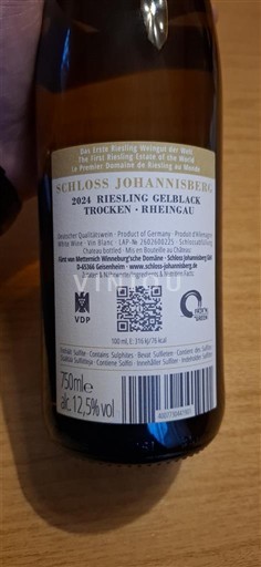 Rheingau Schloss Johannisberg Riesling Gelblack 2024