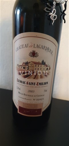 Bordeaux Lussac-saint-émilion Château Lagardère 2003