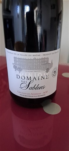 Lugina e Ronës Grignan-les-Adhemar Domaine Sablons 2024