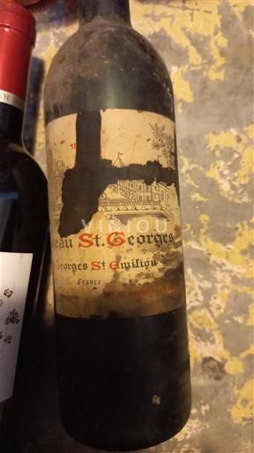 Vin Rouge sec Château St. Georges Non millésimé Frankrike Bordeaux Saint-Georges-Saint-Émilion AOC