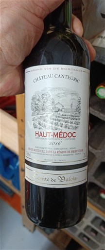Bordoja Haut-Médoc Château Cantegric Comte de Valois 2016