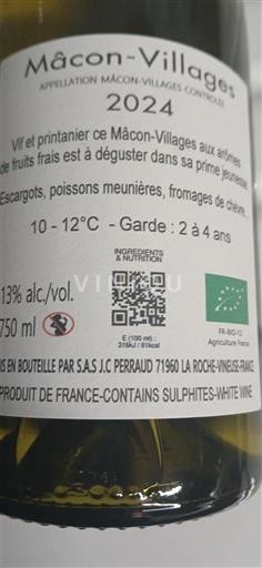 Burgundy Mâcon and Mâcon-Villages J.C. Perraud 2024