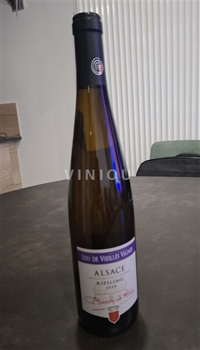 Vin Blanc demi-sec ISSU DE VIEILLES VIGNES Château Baron de Hoehn 2020 Frankrike Alsace Riesling AOC