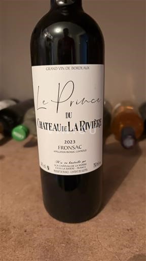 Bordo Фронсак Château La Rivière Le Prince 2023