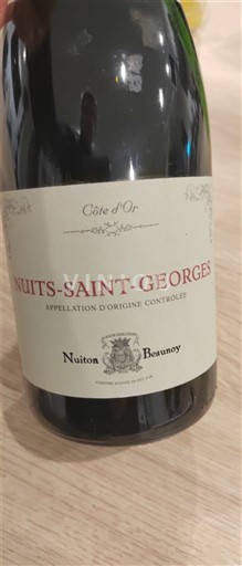 Bourgogne Nuits-Saint-Georges Nuiton-Beaunoy 2019