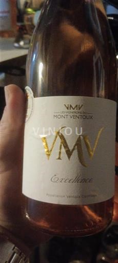 Vin Rosé sec Excellence Domaine VMV Domaine de Mont Ventoux Non millésimé Francuska Рона долина Ванту AOC