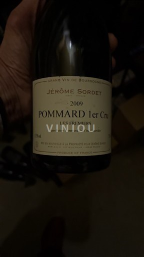 Burgund Pommard Premier Cru Jérôme Sordet Les Fremiers 2009