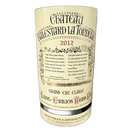 Burdeos Saint-Émilion Gran Cru Château Balestard La Tonnelle 2012
