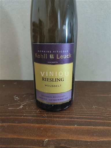 Vin Blanc sec Wouselt Kohll Leuck Non millésimé Luxembourg Luxembourgsk Mosel Mosel Luxembourg